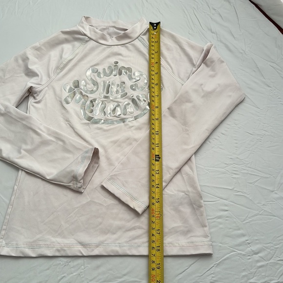 Cat and Jack white long sleeve rash guard - Picture 3 of 6